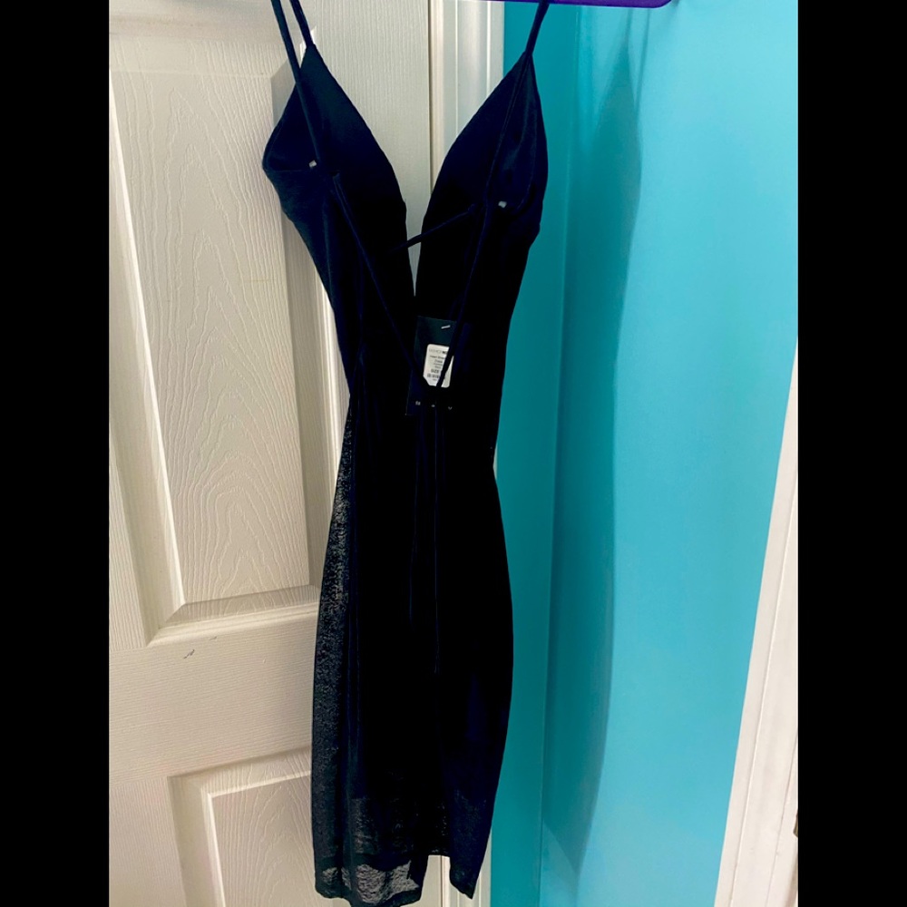 Black strappy dress